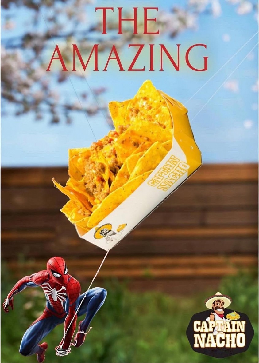 August 1, 2026 - Favorite snack for your exciting movie? Answer : Captain Nacho 👌🏻  Favorite place to watch movie?  Answer : SM City Olongapo Central  #WhenSpideyMeetsCaptainNacho
