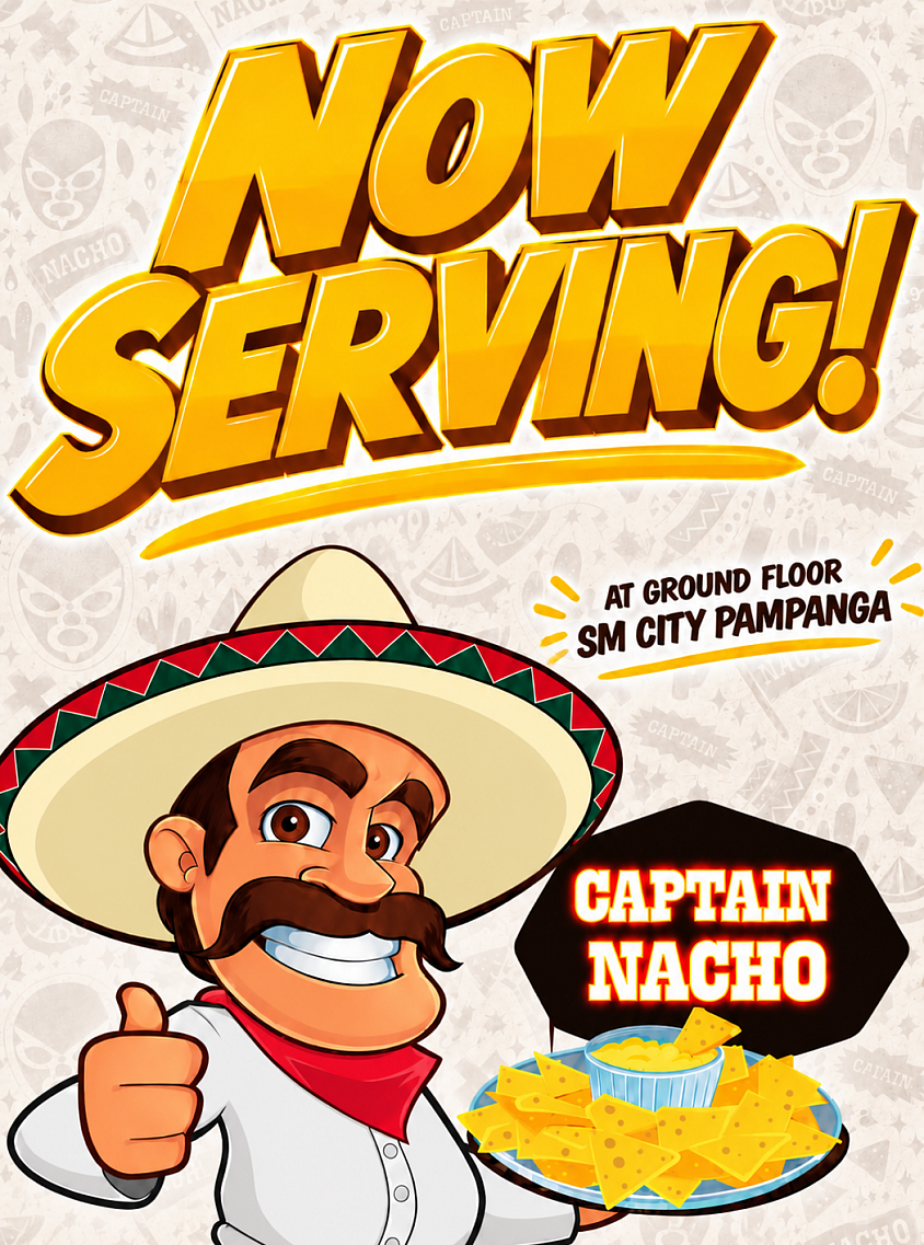 October 18, 2026 - WARNING: This post may cause extreme nacho cravings! 🤤🧀  Pampanga, your cheesy happiness has officially arrived! 🎉  🚨 WE’RE NOW SERVING! 🚨  📍We’re located on the Ground Floor, near Tom’s World, beside The Beanery, and by the Sky Ranch entrance! 🎡  One bite? Nah, you know that’s never enough!   Come hungry. Leave happy. CHIP HAPPENS! 💛🔥